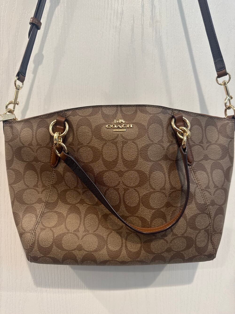 Coach F28989 Kelsey Satchel With Short Handles and Longer Adjustable Strap